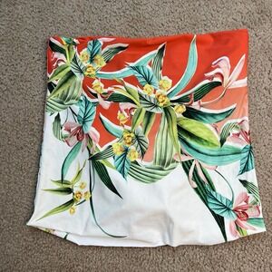 Trina Turk Swim Bikini Convertible bottom Size 6 Tropical Skirted High Waist